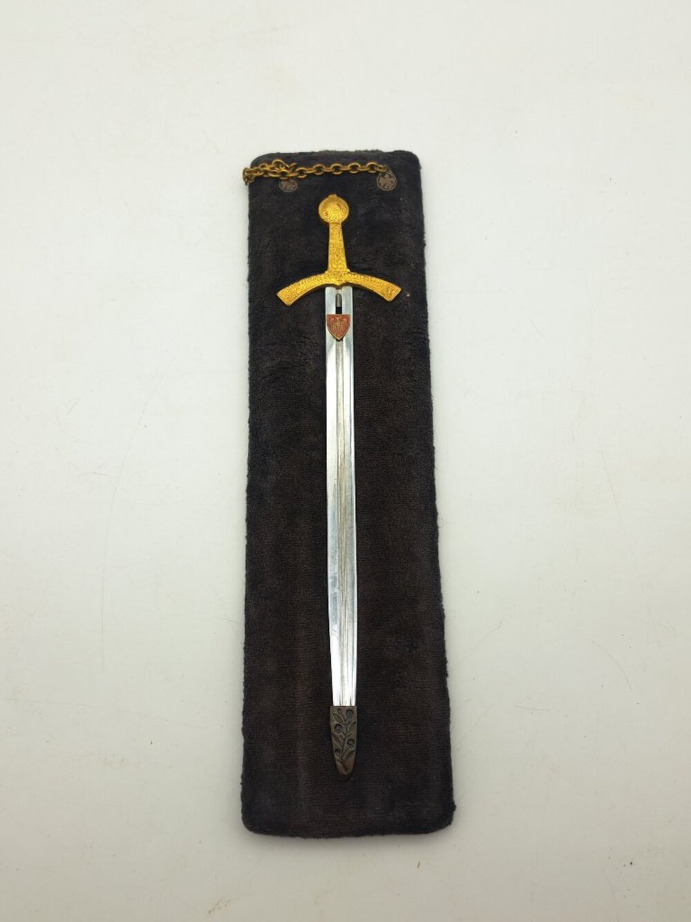 Polish Sword Letter Opener On Stand